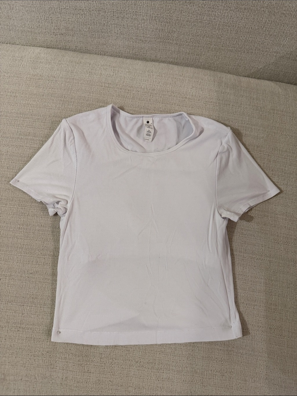 Yogalicious Lavender Ribbed Short Sleeve Tee